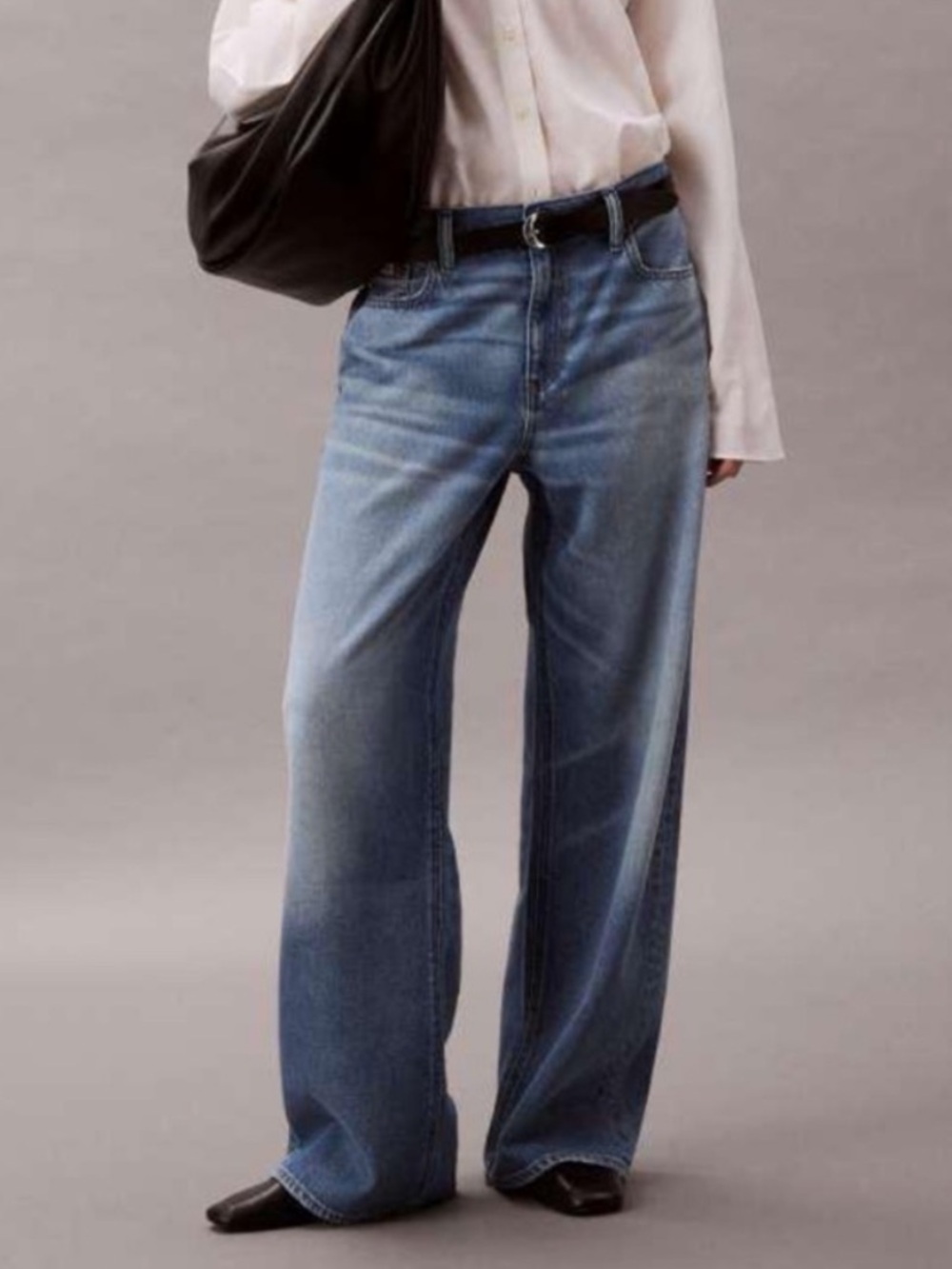Calvin Klein Wide Leg Baggy Jeans 28